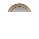 Mid-century gilt oval Mirror by Deknudt, Belgium 1980s