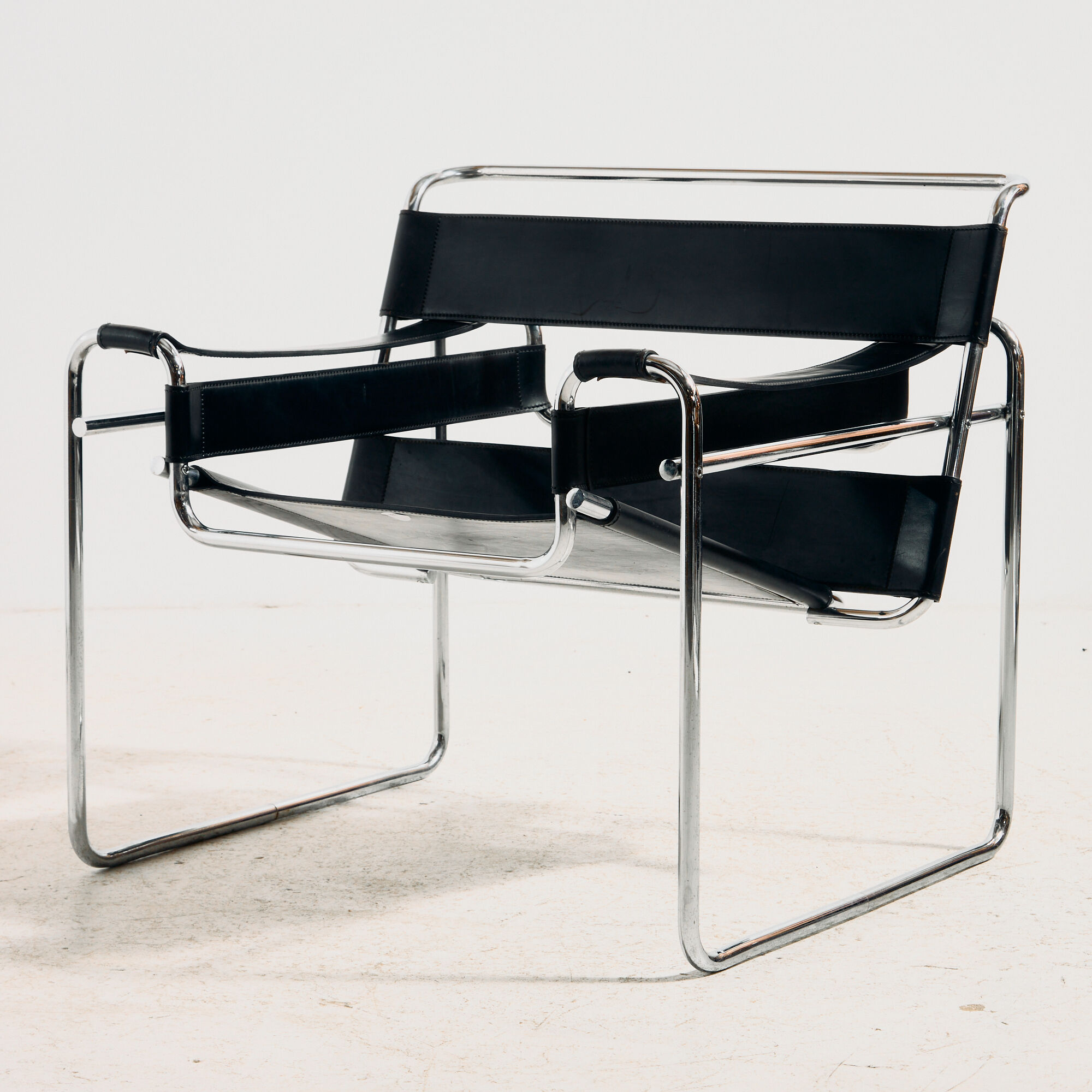 B3 Armchair / Wassily by Marcel Breuer for Gavina