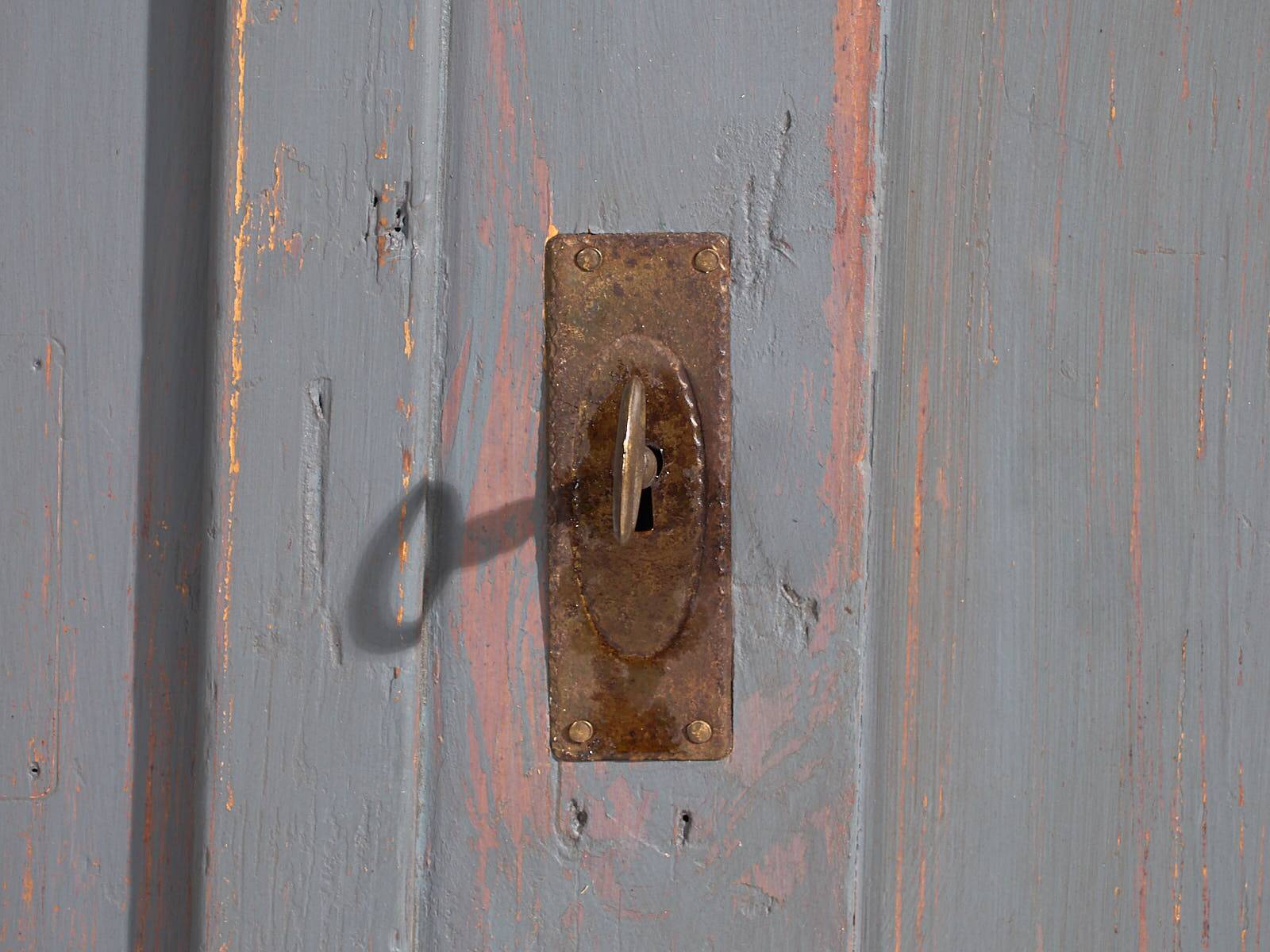 Small antique silver-grey cupboard (circa 1900) #29