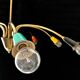 Multicolored Space Age chandelier 1950