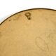 Beautiful, heavy, round Italian brass mirror from the 1960s