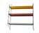 Vintage metal bookshelf in De Stijl colors, 1950s Pilastro Tomado style