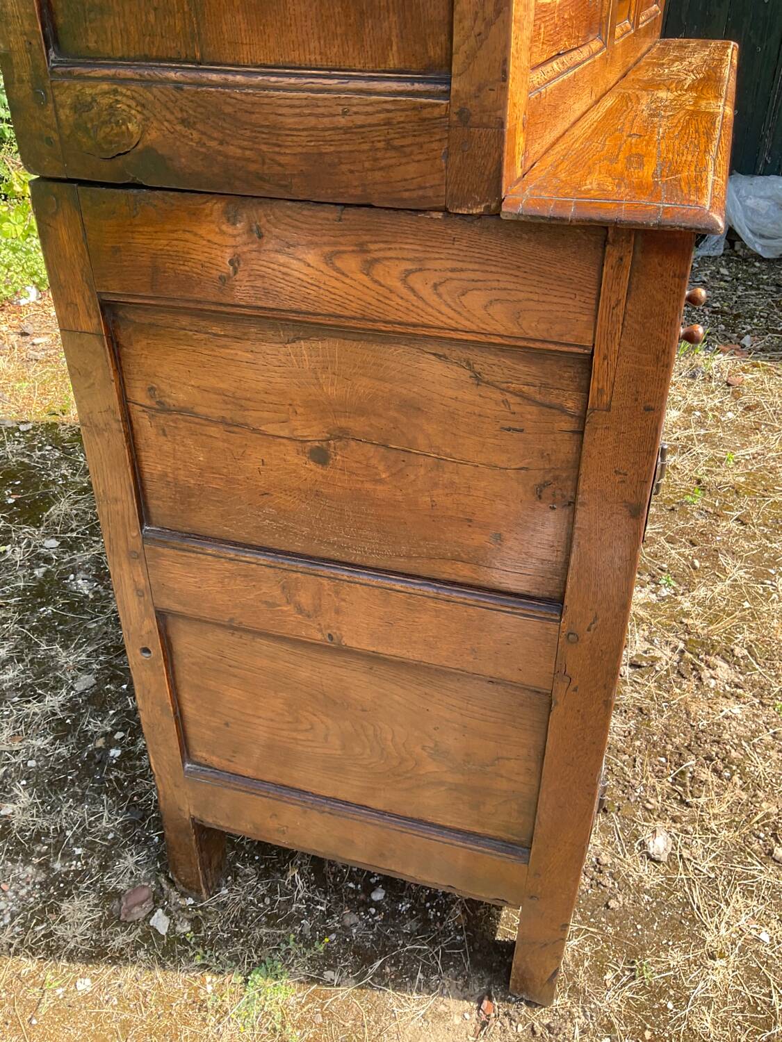 Old 18th century 2-part solid oak dresser