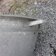 Bassine en zinc ovale