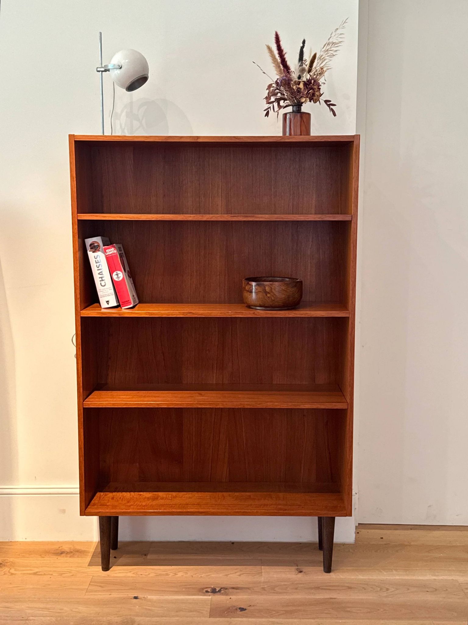 Vintage Scandinavian teak library "Liv"