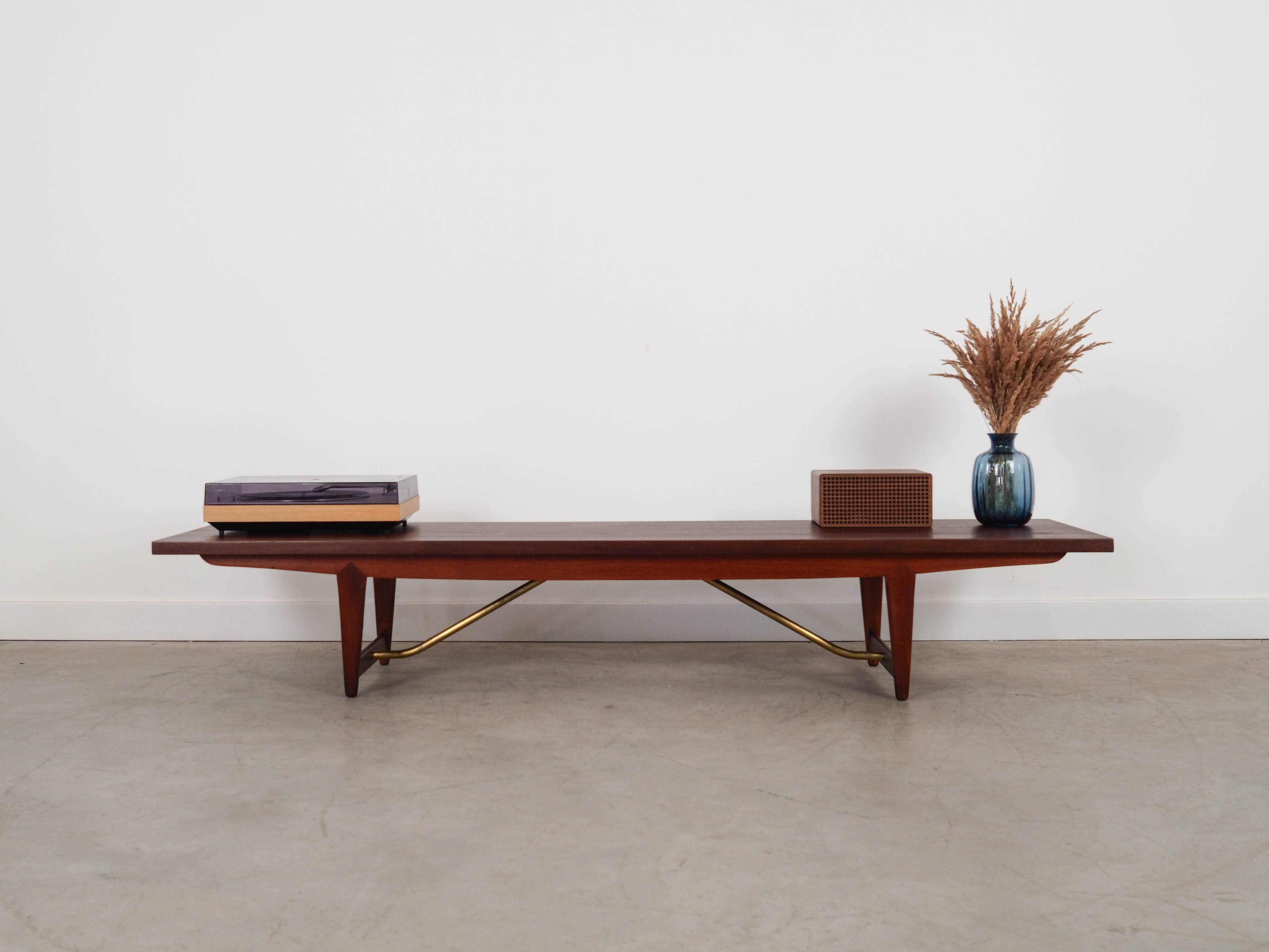 Teak lowboard, Danish design, 1980s, made in Denmark