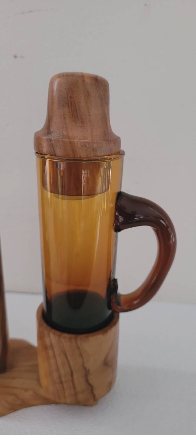 60's salt pepper oil and vinegar set