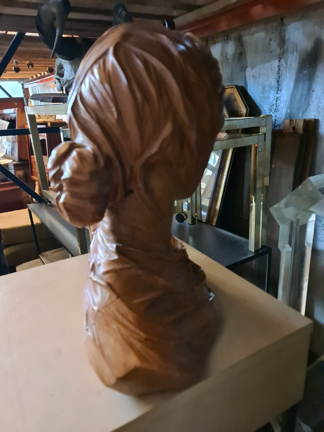 Terracotta bust of a woman