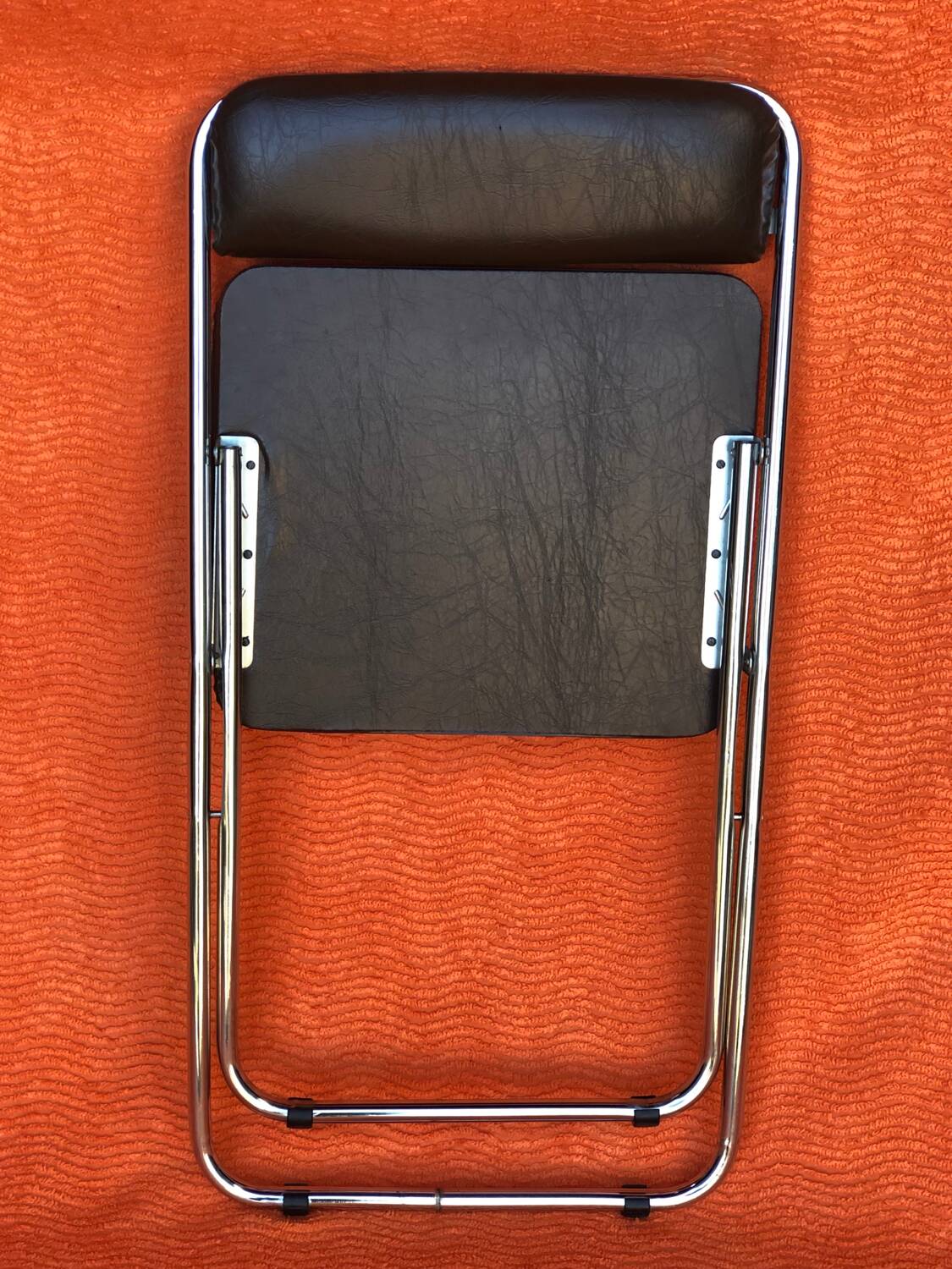 SET OF 2 VINTAGE FOLDING CHAIRS 1970 SKAI BROWN