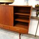 Buffet/commode en teck, Danemark années 60/70, vintage, milieu du siècle moderne