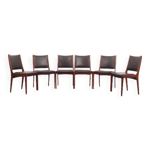 Lot de 6 chaises de Johannes Andersen,