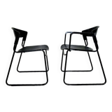Pair of assisa chairs by paolo favaretto