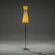 Vintage Floor Filigree Lamp with Fiberglass Shade, Germany, 1950s