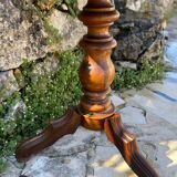 Small tripod pedestal table in walnut from the 19th century