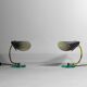 Stylish pair of Italian table lights, 1960s