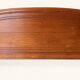 Double bed Louis XV carved walnut with roses and cabriole legs.