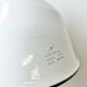 White enamel and cast iron industrial pendant light with glass cover, 1960s