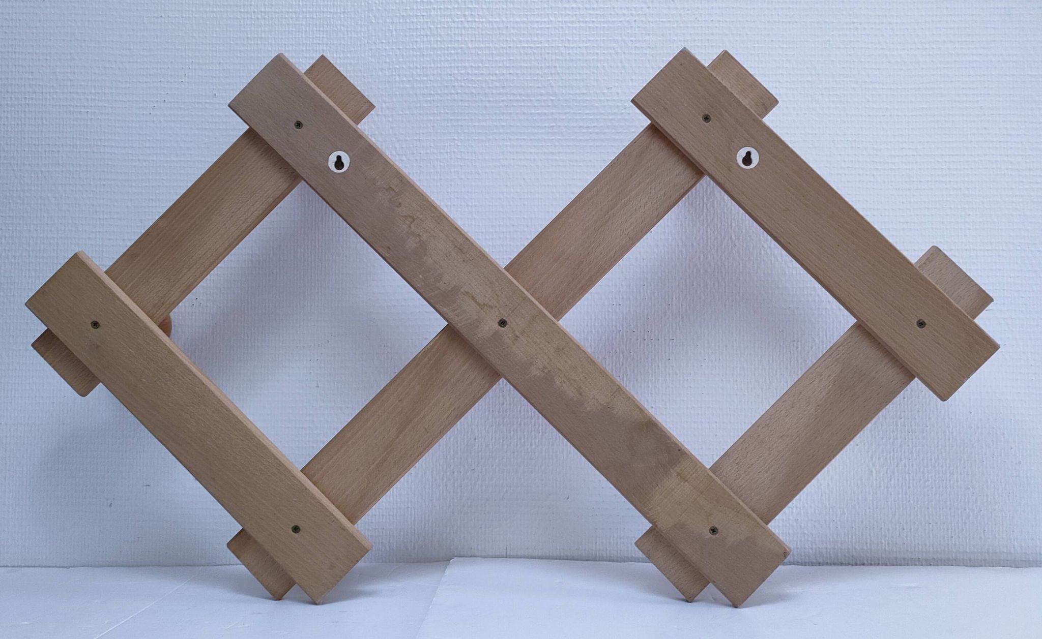 Solid pine crossbar coat rack from the 90s