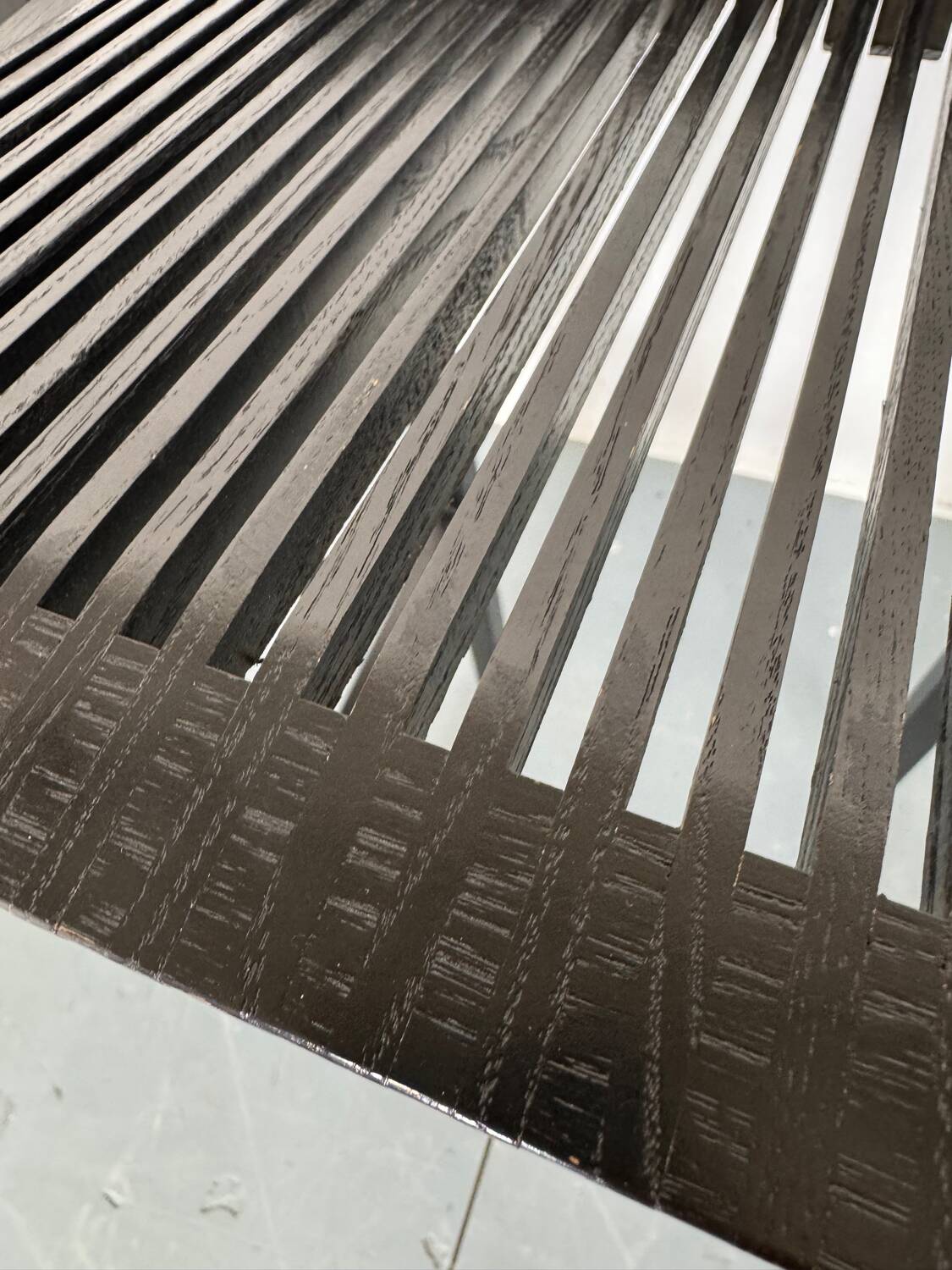 2 Modernist black Wood and Steel Bar Stools by Ruud Jan Kokke, 1980s