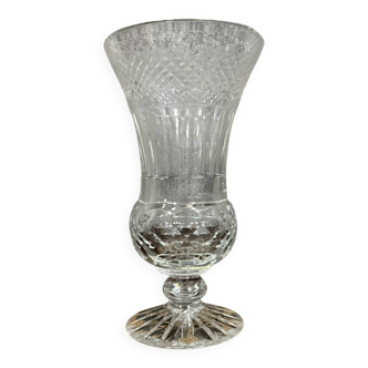 Vase Médicis en cristal taillé époque circa 1950-1960
