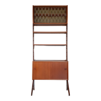 Self-supporting teak shelves ergo, vintage scandinavian 1960s