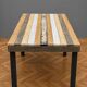 industrial style dining table, handcrafted creation