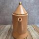 Vintage teapot Artichoke I.c.b. France peach pink and gilding