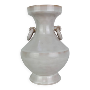 Ceramic vase with handles "Arezzo Italy", vintage