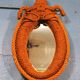 1950s rope wall mirror