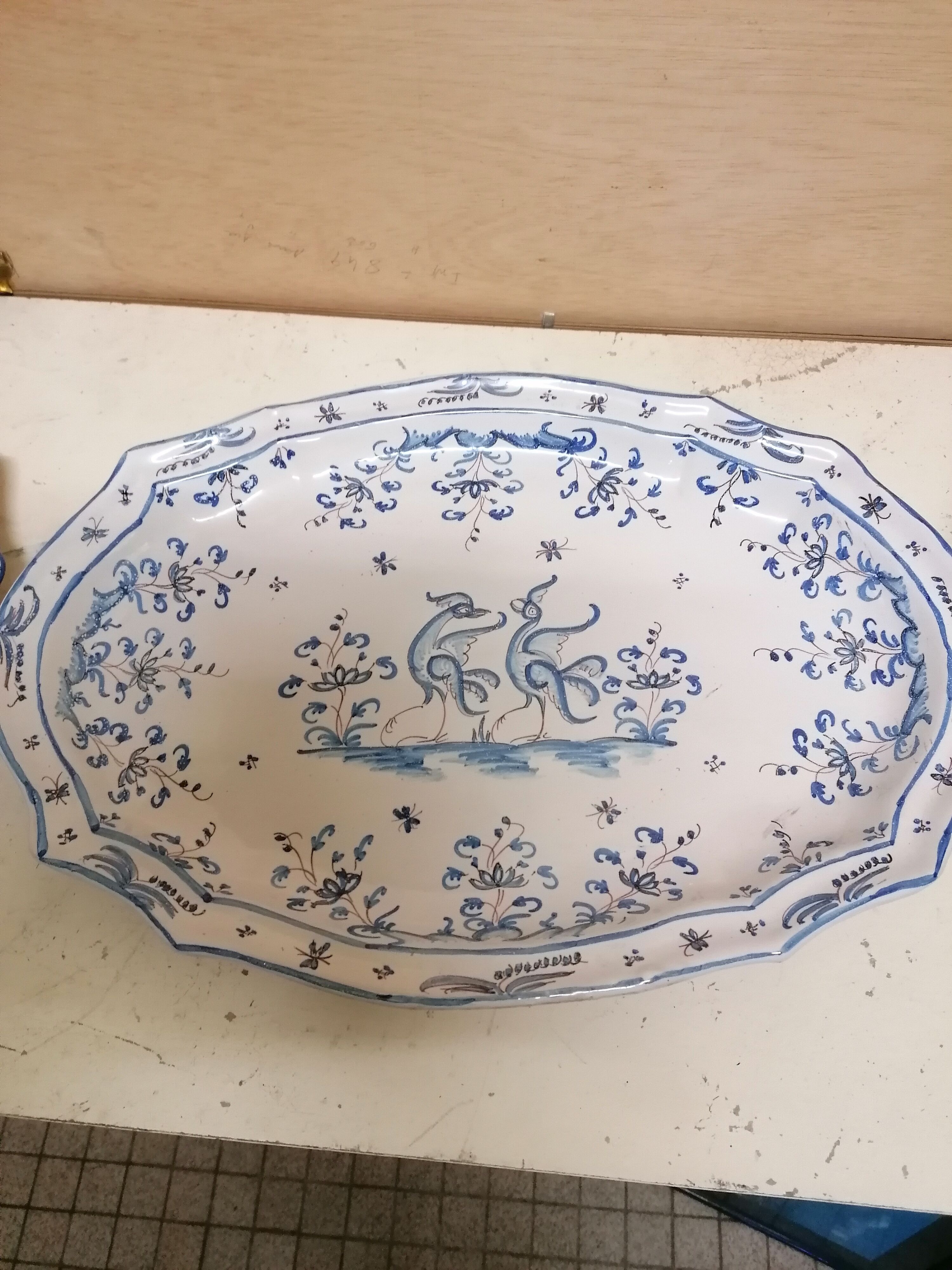 Dish and soup decor Moustier