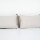 Silk ikat velvet lumbar pillow covers