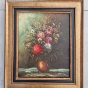 Robert Mogisse (1933) - Oil on canvas - Bouquet of flowers