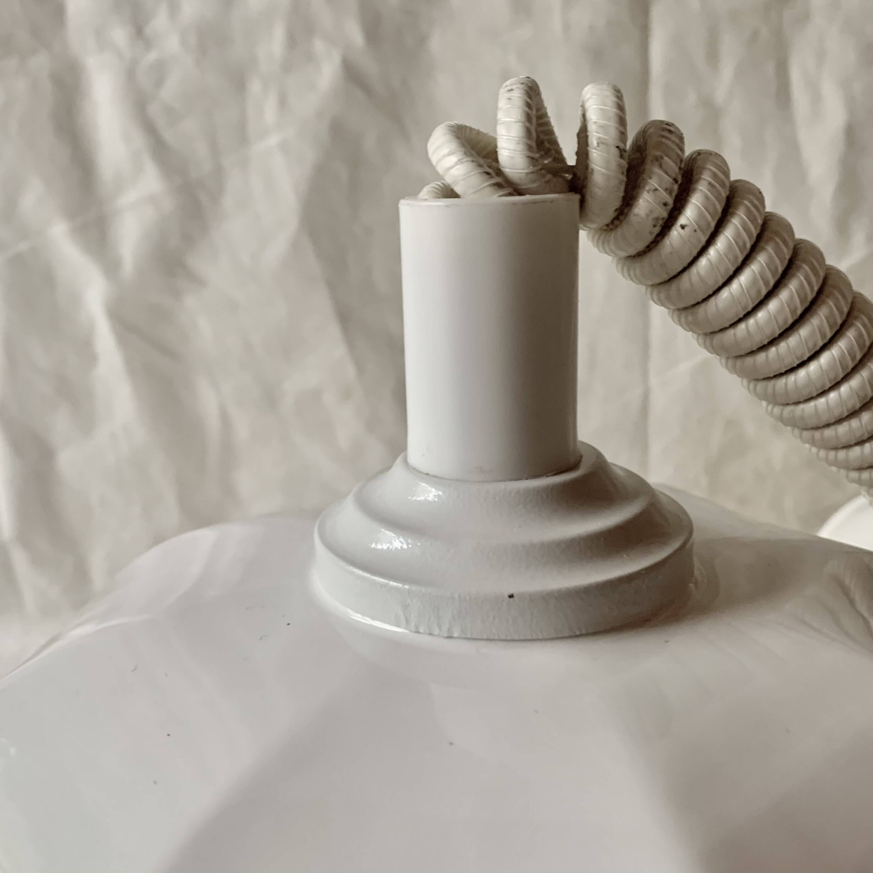 Vintage white ceramic up-and-down pendant light