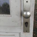 Old Vintage Wooden Glass Door