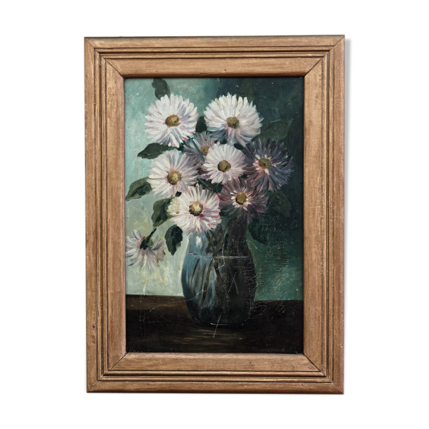 Oil on panel - Bouquet of flowers