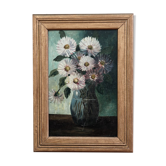Oil on panel - Bouquet of flowers
