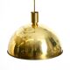 Original Florian Schulz brass pendant lamp | Model "Posa" | 1970s