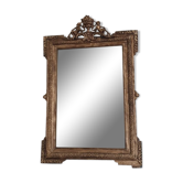 Ancient mirror with pediment 81x122cm