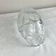 Oval glass bowl, empty pockets