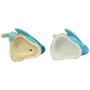 Vintage Duck Figurine Figure Couple Blue Chinese Porcelain