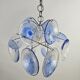 Lampe suspendue Disc bleue transparente Italie