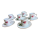 6 espresso cups in Bavarian porcelain Winterling Marktleuthen