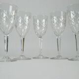 5 crystal stemware