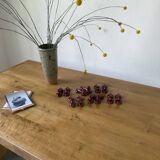 Red poodle ceramic knife holder