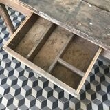 Old wooden farm table