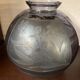 Vase art deco d'argyl annees 30 en verre souffle et decor floral a l'acide