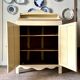 Confiturier, buffet 2 portes en bois beige