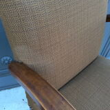 Pair of bridge mid-century armchairs, 1950s