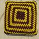 Vintage wool cushion crochet year 60