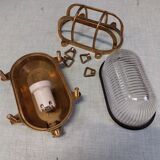 Brass marine corridor wall light